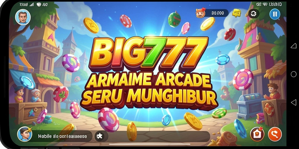 Tampilan seru dari permainan arcade BIG777 dengan grafis yang memukau.