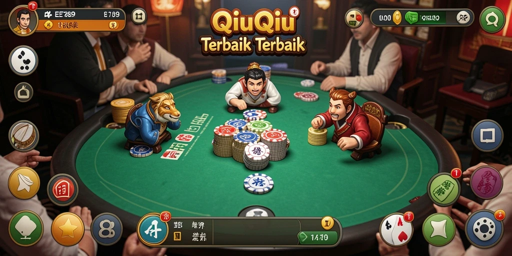 Gameplay seru dalam EE789 yang menampilkan permainan QiuQiu.
