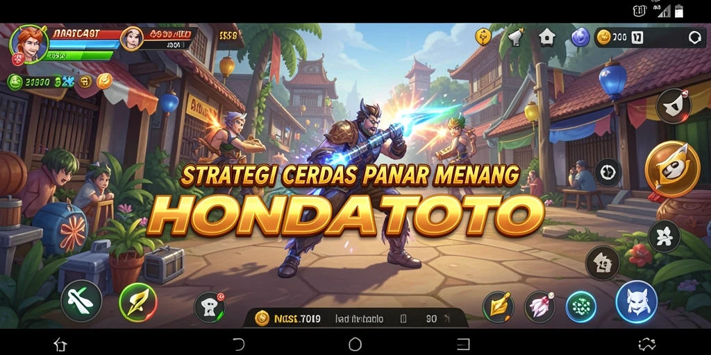 Gameplay HONDATOTO menampilkan strategi mendalam dan peperangan seru.