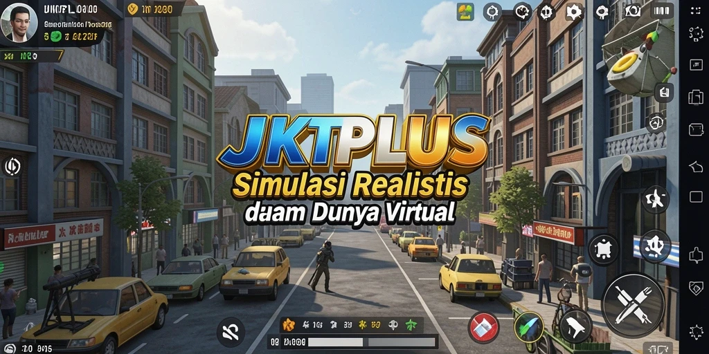 Tampilan gameplay menarik dalam JKTPLUS dengan interaksi menyenangkan.