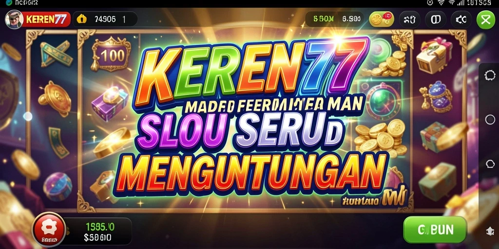 Tampilan menarik dari gameplay KEREN77 yang penuh warna.