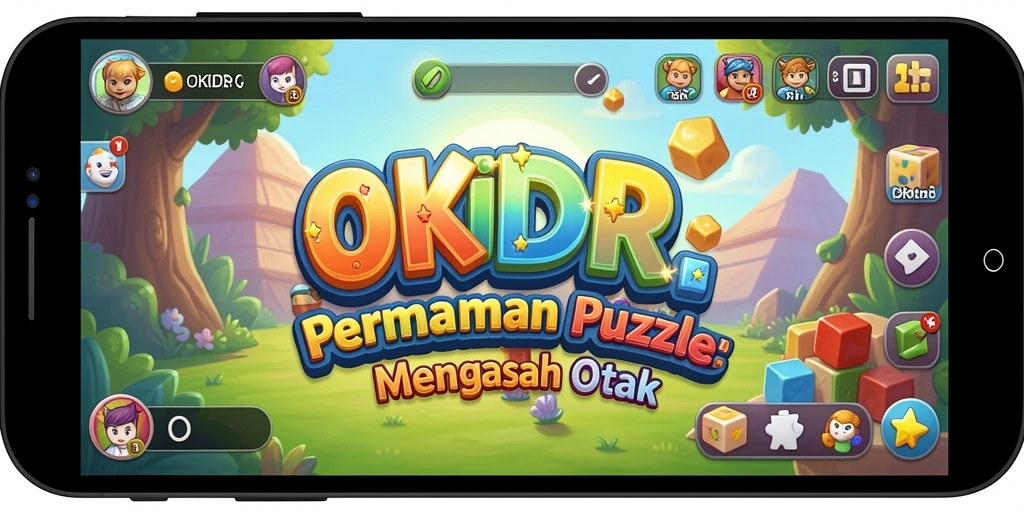 Screenshot gameplay OKIDR menampilkan tantangan puzzle yang menarik.