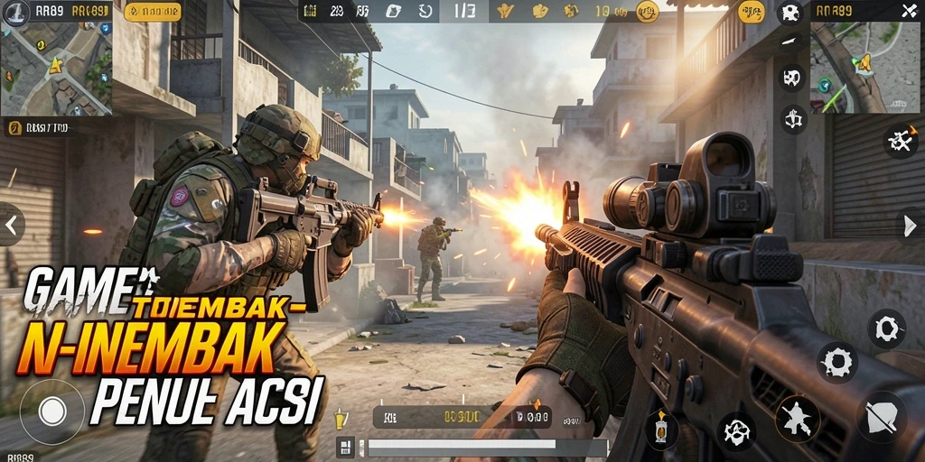 Gameplay seru RR89 dengan aksi tembak-menembak yang mendebarkan.